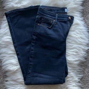 Denizen from Levi's Blue Ultra High Rise Flare Cropped Jeans